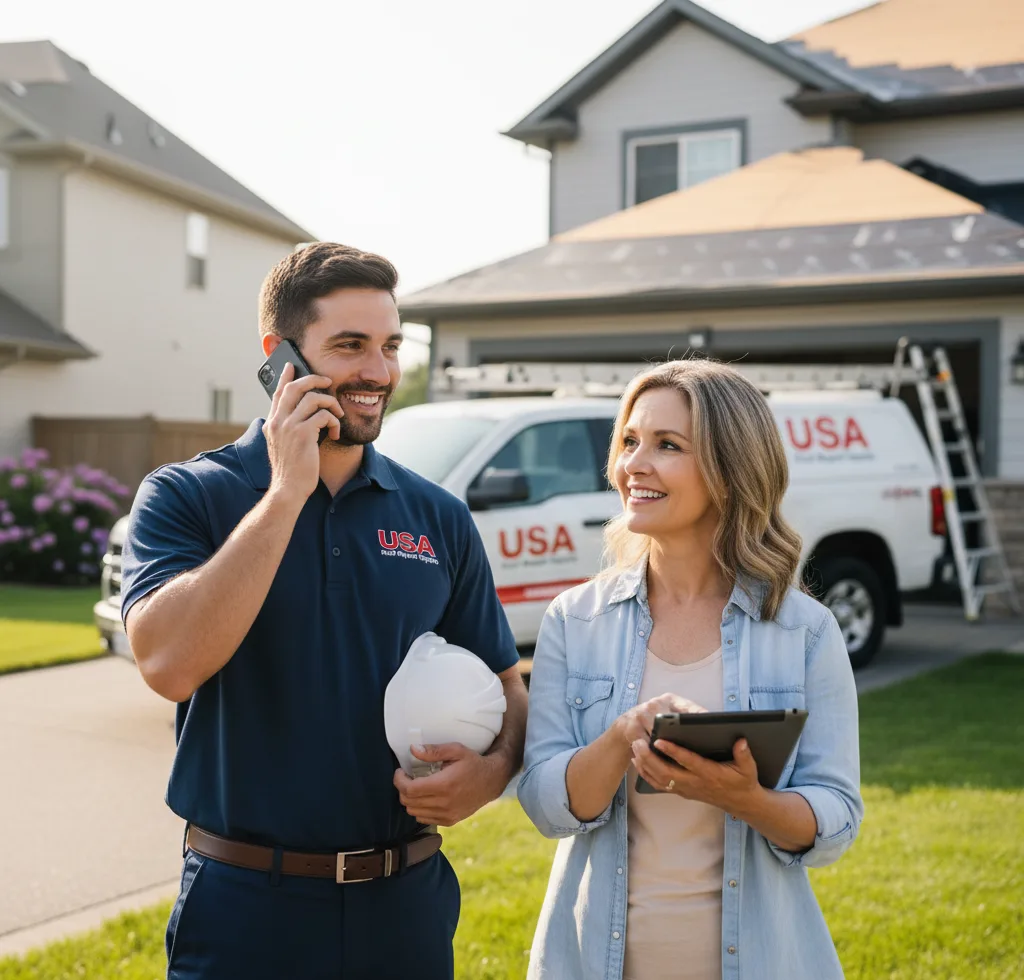 USA Roof Repair Experts customer support in Minerva